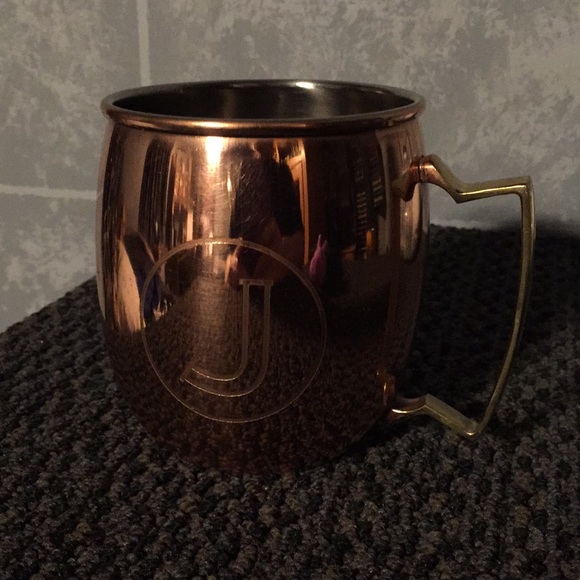"J" Copper Moscow Mule Mug - Picture 1 of 4